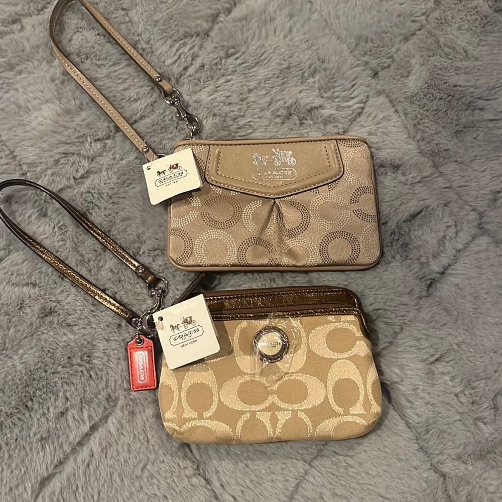 2 coach wristlet bundle